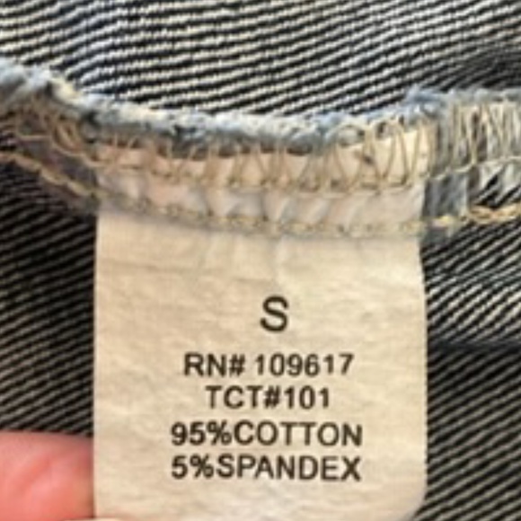 Chocolate USA | Y2K Distressed Blue Wash Denim Crop Vest Copper Zippers, Size S - Picture 10 of 10